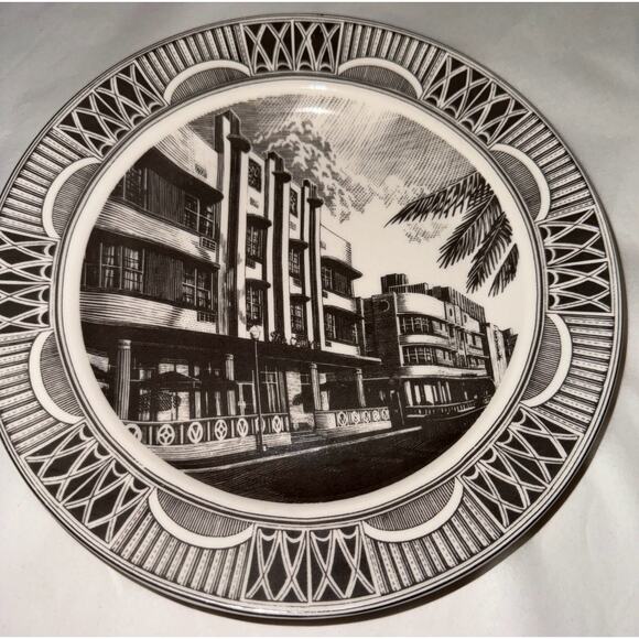 PTS International Slice Of Life Collection 3 Plates Miss Liberty, White House, S - Picture 4 of 5